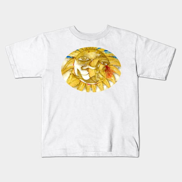 The Golden Sun Kids T-Shirt by aremaarega